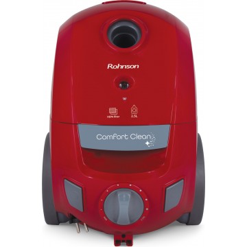 Rohnson R-1185 Red Ηλεκτρική Σκούπα 800W με Σακούλα 2.5lt